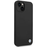 BMW Silicone Metal Logo case for iPhone 15 / 14 / 13 - black