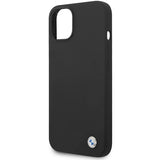 BMW Silicone Metal Logo case for iPhone 15 / 14 / 13 - black
