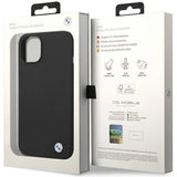 BMW Silicone Metal Logo case for iPhone 15 / 14 / 13 - black