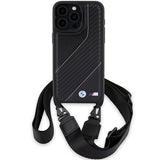 BMW M Edition Carbon Stripe & Strap case til iPhone 15 Pro Max - sort
