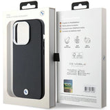 BMW Signature Wrapped Metal MagSafe Case til iPhone 14 Pro - sort