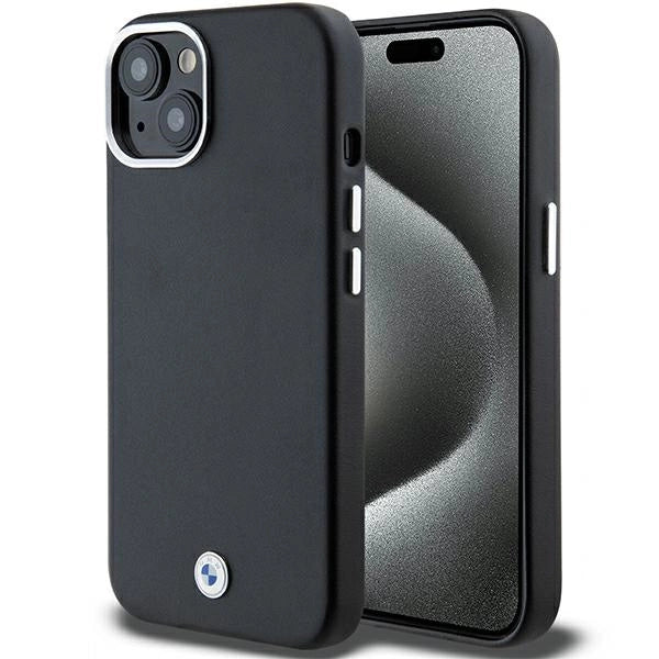 BMW Signature Wrapped Metal MagSafe Case til iPhone 14/15/13 - sort