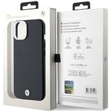 BMW Signature Wrapped Metal MagSafe Case til iPhone 14/15/13 - sort
