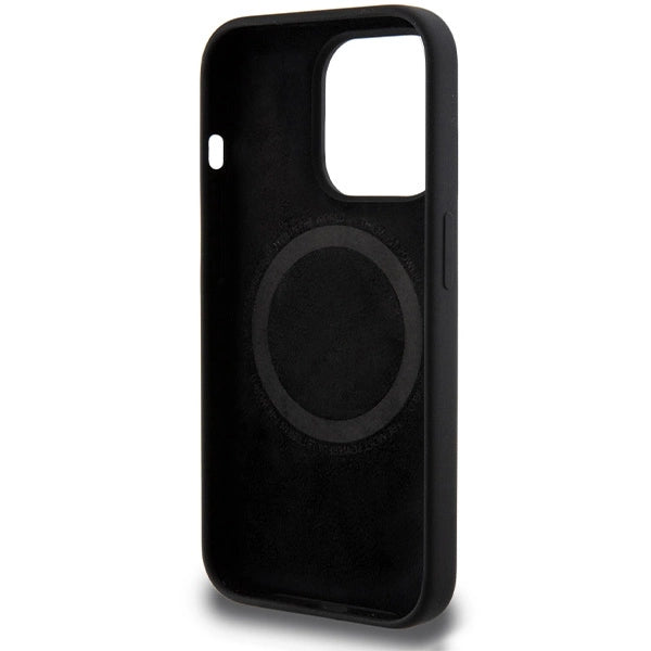 BMW M Silicone Pattern MagSafe Case til iPhone 15 Pro - sort