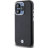 BMW Signature Wrapped Metal MagSafe Case til iPhone 15 Pro - sort