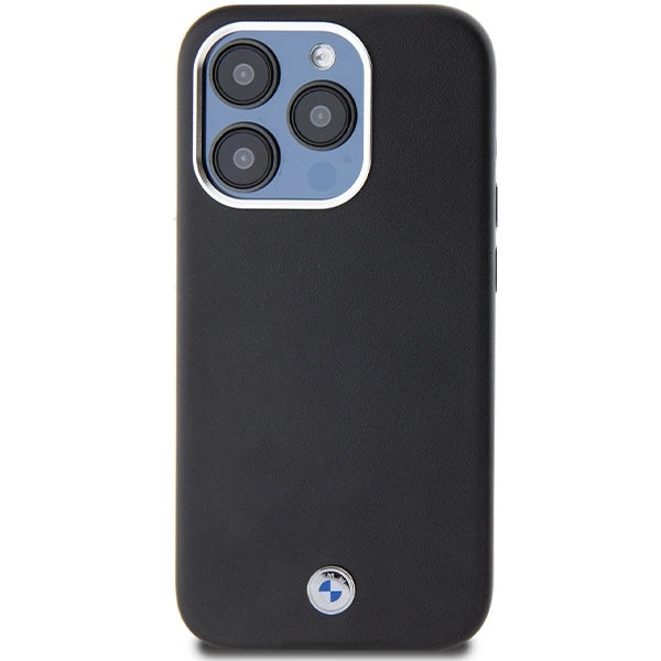 BMW Signature Wrapped Metal MagSafe Case til iPhone 15 Pro - sort