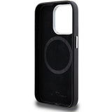 BMW Signature Wrapped Metal MagSafe Case til iPhone 15 Pro - sort