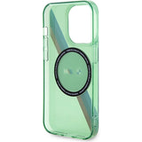 BMW M Tricolor Stripes MagSafe-hylster til iPhone 15 Pro - grønt