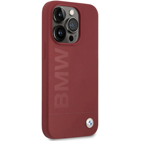 BMW Silicone Big Logo MagSafe-hylster til iPhone 15 Pro - rød