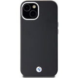 BMW Signature Wrapped Metal MagSafe Case til iPhone 15 Plus / 14 Plus - sort