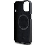 BMW Signature Wrapped Metal MagSafe Case til iPhone 15 Plus / 14 Plus - sort
