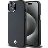 BMW Signature Wrapped Metal MagSafe Case til iPhone 15/14/13 - sort