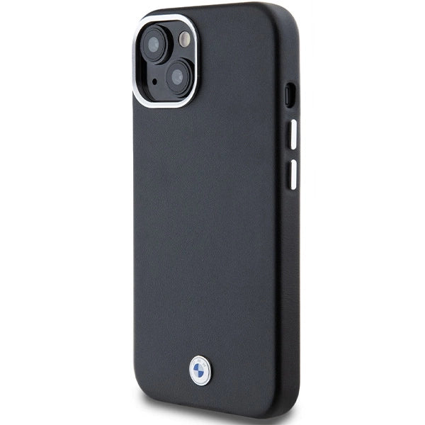 BMW Signature Wrapped Metal MagSafe Case til iPhone 15/14/13 - sort