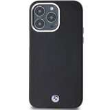 BMW Signature Wrapped Metal MagSafe Case til iPhone 15 Pro Max - sort