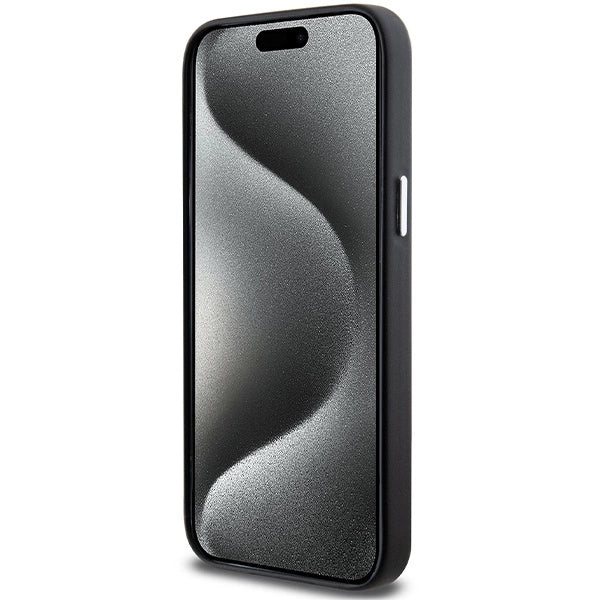 BMW Signature Wrapped Metal MagSafe Case til iPhone 15 Pro Max - sort