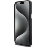 BMW Signature Wrapped Metal MagSafe Case til iPhone 15 Pro Max - sort