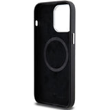 BMW Signature Wrapped Metal MagSafe Case til iPhone 15 Pro Max - sort