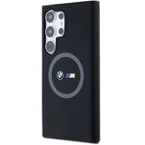 BMW M Silicone Printed Ring MagSafe-kasse til Samsung Galaxy S24 Ultra - sort