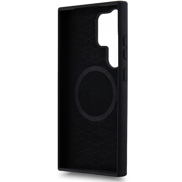 BMW M Silicone Printed Ring MagSafe-kasse til Samsung Galaxy S24 Ultra - sort