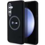 BMW M Silicone Printed Ring MagSafe-kasse til Samsung Galaxy S24+ - sort