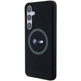 BMW M Silicone Printed Ring MagSafe-kasse til Samsung Galaxy S24+ - sort