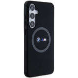 BMW M Silicone Printed Ring MagSafe-kasse til Samsung Galaxy S24+ - sort