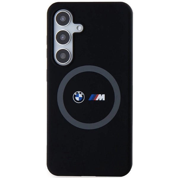 BMW M Silicone Printed Ring MagSafe-kasse til Samsung Galaxy S24 - sort