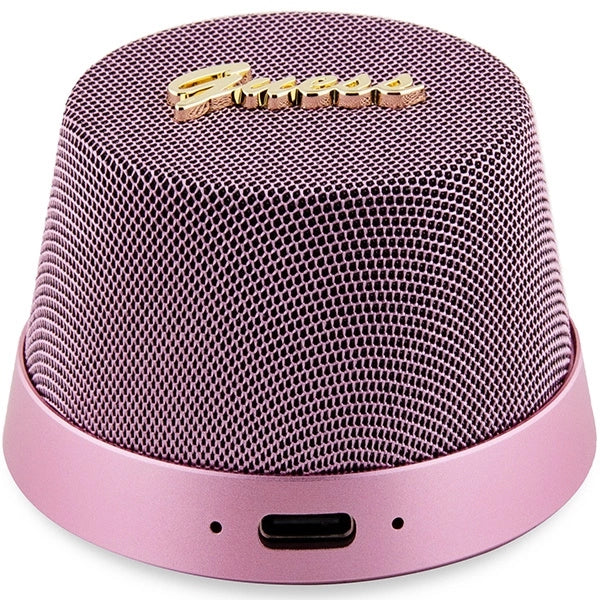 Guess Magnetic Script Metal Bluetooth-højttaler - pink