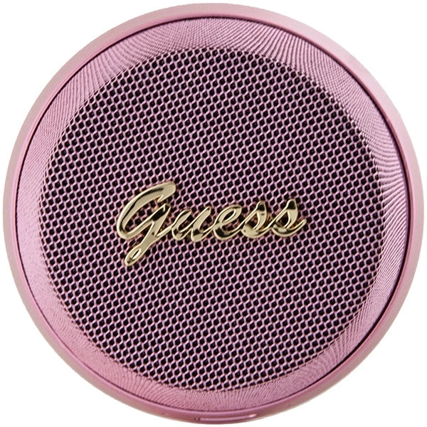 Guess Magnetic Script Metal Bluetooth-højttaler - pink