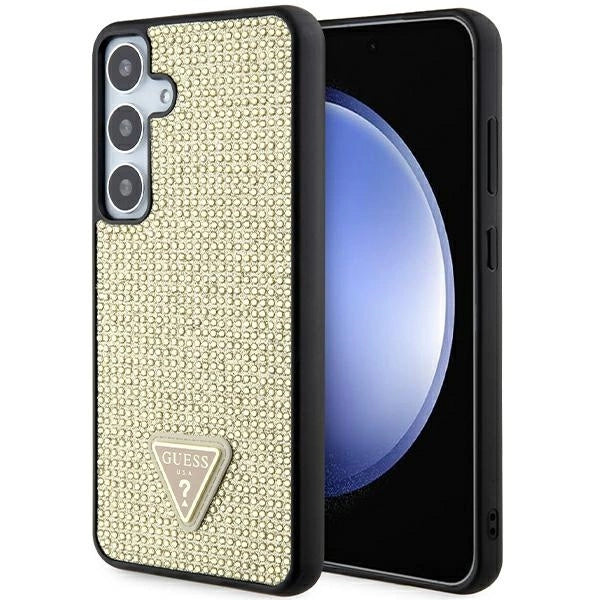 Guess Rhinestone Triangle case til Samsung Galaxy S24+ - guld
