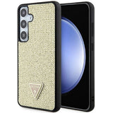 Guess Rhinestone Triangle case til Samsung Galaxy S24+ - guld
