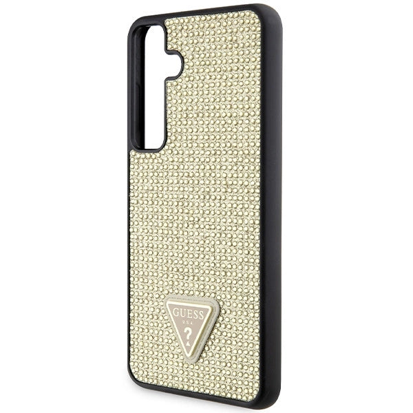 Guess Rhinestone Triangle case til Samsung Galaxy S24+ - guld