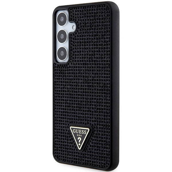 Guess Rhinestone Triangle case til Samsung Galaxy S24+ - sort
