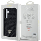 Guess Rhinestone Triangle case til Samsung Galaxy S24+ - sort