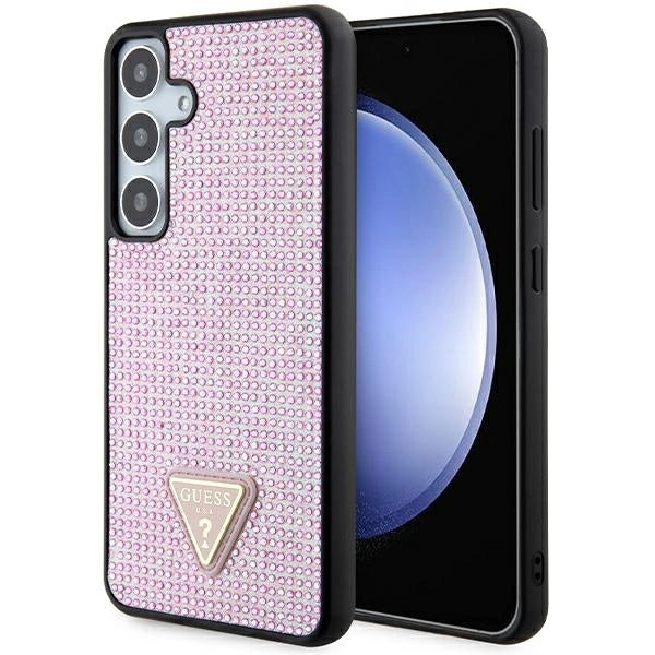 Guess Rhinestone Triangle case til Samsung Galaxy S24+ - pink