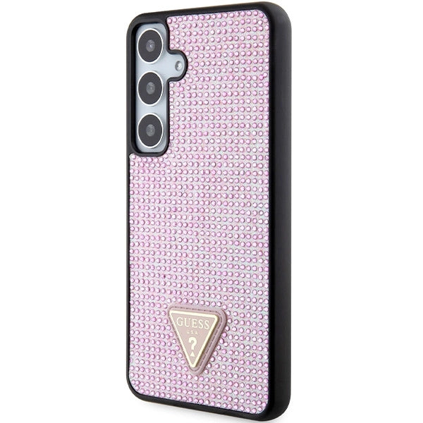 Guess Rhinestone Triangle case til Samsung Galaxy S24+ - pink