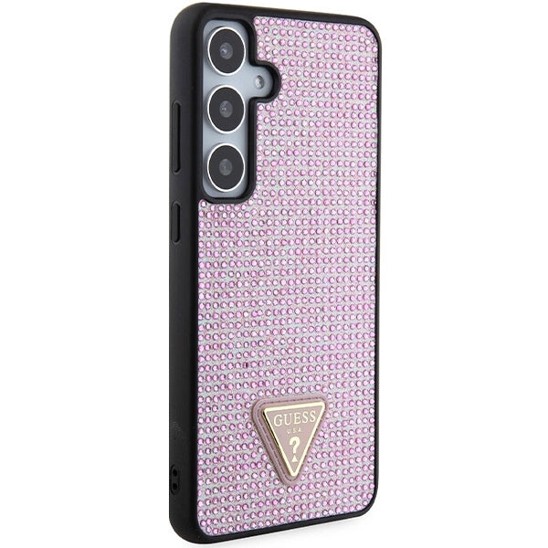 Guess Rhinestone Triangle case til Samsung Galaxy S24+ - pink