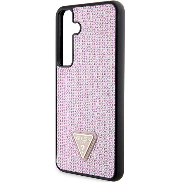 Guess Rhinestone Triangle case til Samsung Galaxy S24+ - pink