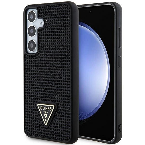 Guess Rhinestone Triangle case til Samsung Galaxy S24 - sort