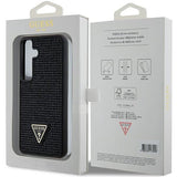 Guess Rhinestone Triangle case til Samsung Galaxy S24 - sort