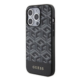 Guess GCube Stripes MagSafe case til iPhone 15 Pro Max - sort