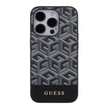 Guess GCube Stripes MagSafe case til iPhone 15 Pro Max - sort
