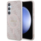 Guess 4G Collection MagSafe-foder for Samsung Galaxy S24 - Pink