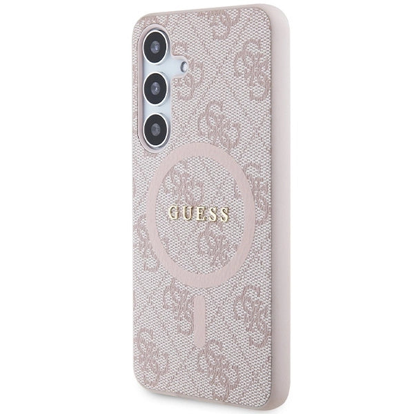 Guess 4G Collection MagSafe-foder for Samsung Galaxy S24 - Pink