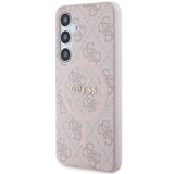 Guess 4G Collection MagSafe-foder for Samsung Galaxy S24 - Pink