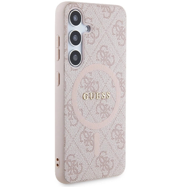 Guess 4G Collection MagSafe-foder for Samsung Galaxy S24 - Pink