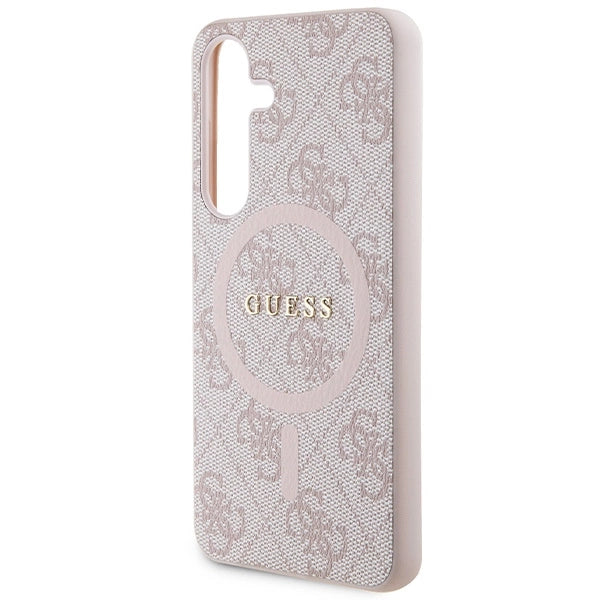 Guess 4G Collection MagSafe-foder for Samsung Galaxy S24 - Pink