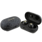 Guess 4G Metal TWS-hovedtelefoner med ENC-ladestation - sort