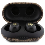 TWS Guess 4G Metal Bluetooth-hovedtelefoner med ENC-dockingstation - brun