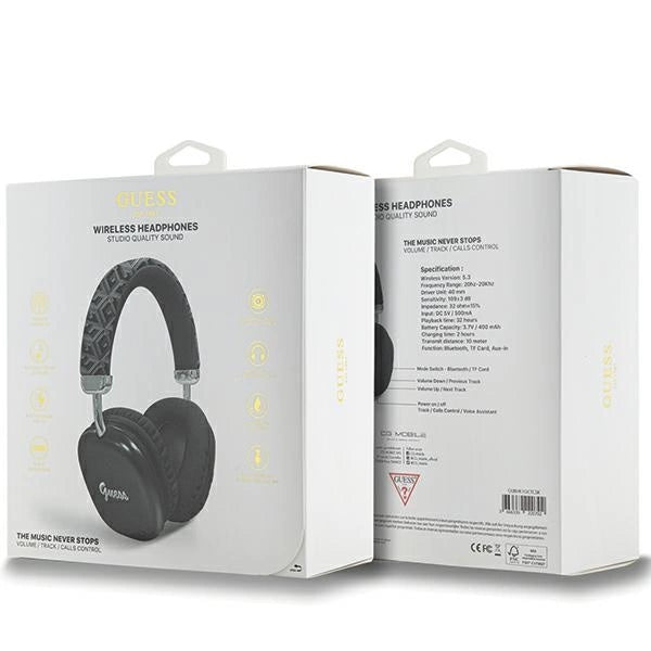 Guess GCube Metallic Script Logo Headphones - sort